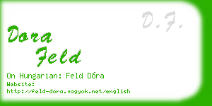 dora feld business card