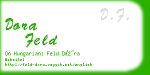 dora feld business card